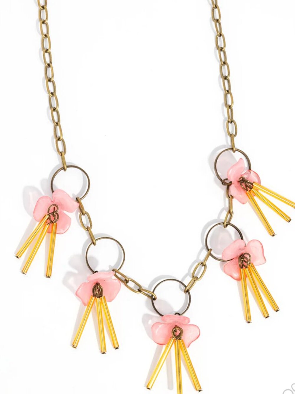 Paparazzi LEI of the Land Brass Necklace & Earrings Set